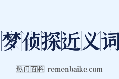 梦侦探近义词是什么意思的图片